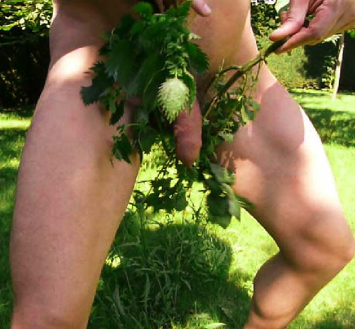 Naked teen nettles