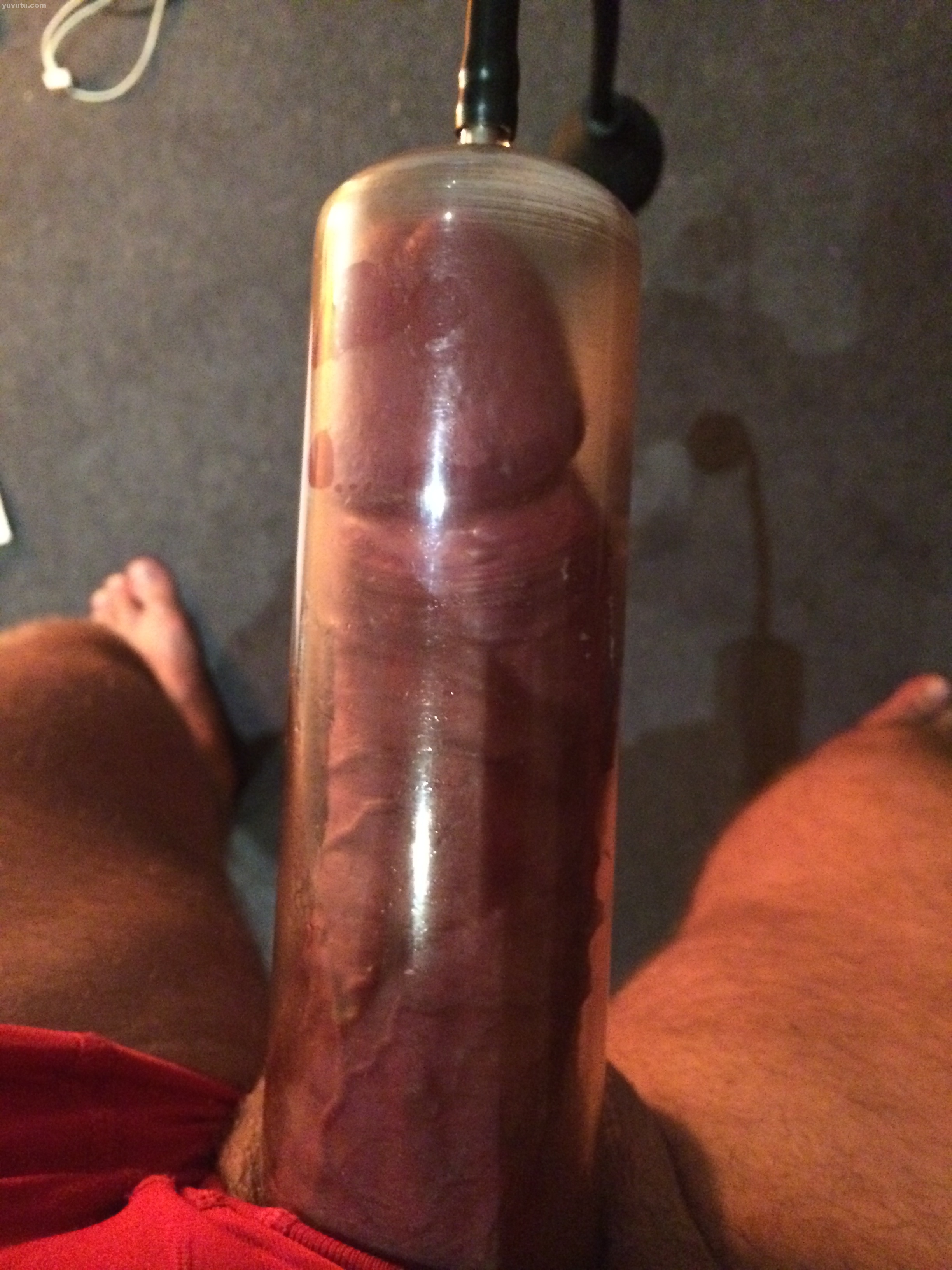 Pumped cock.