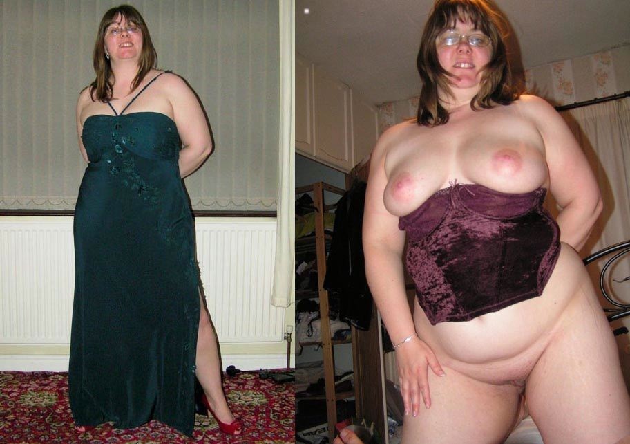 bbw amateur dressed and undressed video