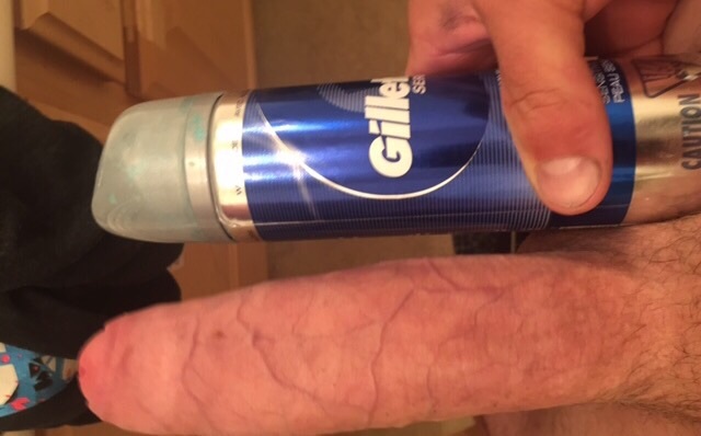 Cream On Cock - My cock bigger than a can of shaving cream! - Shower/bath On ...