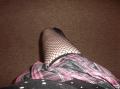 TV - Tartan skirt,hold up's & No Panties
