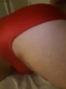Red satin panties:)