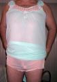 aqua nightgown and panties