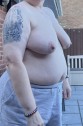 Big tits in the garden