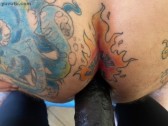 Tattooed butthole
