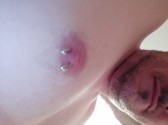 my pierced nipple