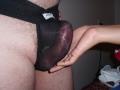 Black Nylon Panties