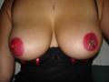 Lipstick coated nipples