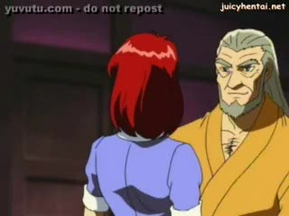 Hentai - Redhead hentai sucks a old cock and gets pounded