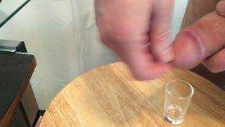 Ejaculation - Urethral discomfort and drinking my own cum