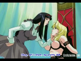  - Two Anime Lesbian Sluts Nipple-Teasing, Body Tou...