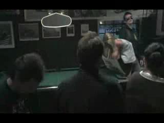 Orgie/Vierer - Busty whore public party gangbang in a pub