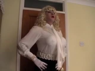 Transvestit - Sissy Chiffon Blouse
