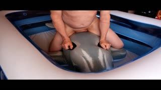 Exhibitionismus - I ride a rubber dolphin! 02 (HD)