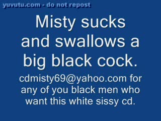  - Sucking Big Black Cock and swallowing Cum