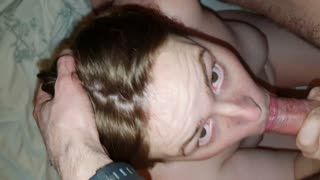 Corrida facial - Cumming over my sexy slut