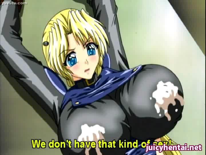  - Anime blonde with milky boobs gets penetrated