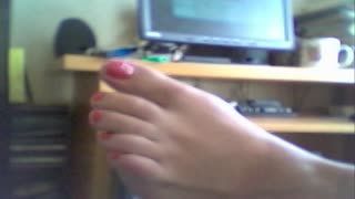 Masturb. maschile - red feetnails