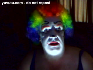  - clown, dildo, dirty talk, and playing with light...