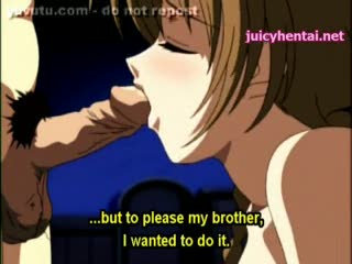  - Anime babe doing blowjob and drinking sperm