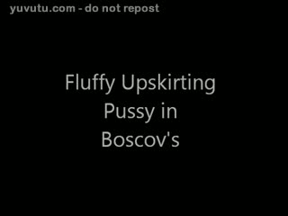Flash/Pubblico - Fluffy Upskirting Pussy throughout Boscov's