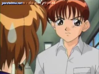  - Tied up anime lesbian masturbated with a toy