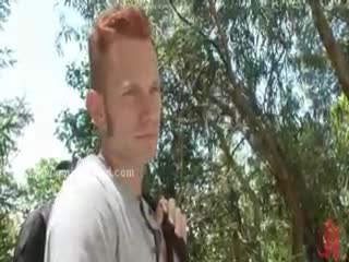 Gay - Redhead gay trip in the forest ends up bad after...