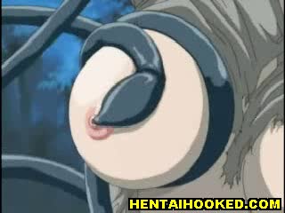 Hentai - Hentai babe penetrated by tentacles