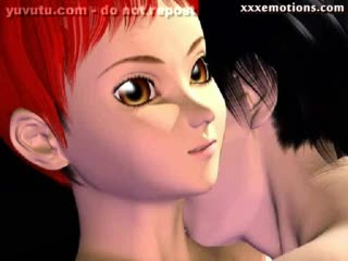  - Animated redhead gets licked and penetrated