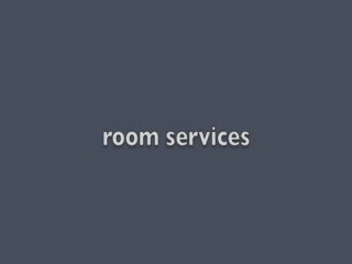 Diaporama - room services