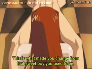 - Wild anime slut with milky boobs doing blowjob