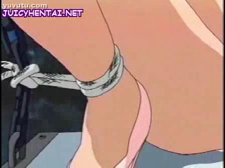  - Tied up anime babe having wet orgasms