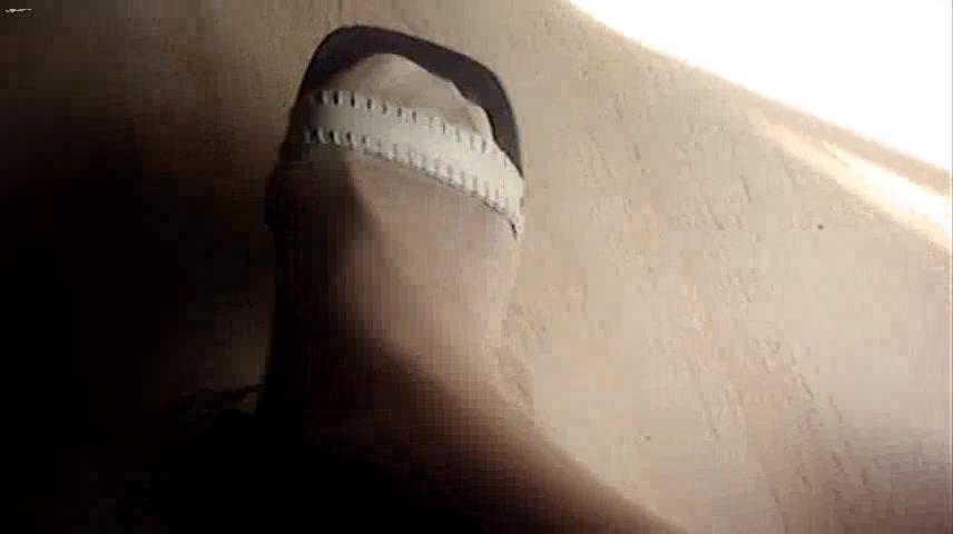  - nylon feet cumshot, male