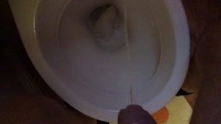 Male Masturbation - Having a wee after e stim play
