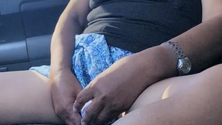 Asian - Filipina girlfriend public masturbation