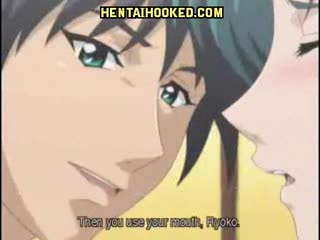 Hentai - Babe blows a penis and gets creamy cumshots