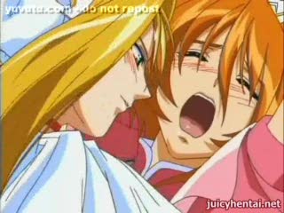  - Horny anime lesbian gets penetrated with a huge ...