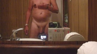 Gay - Masturbating after being outside naked, camera 2