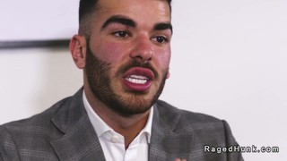 Gay - Real estate agent is fucked for a job in the off...