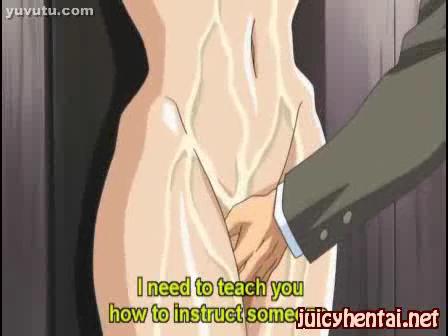  - Anime babe gets enjoying a dildo