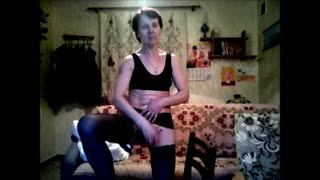 Masturb. femenina - old on webcam