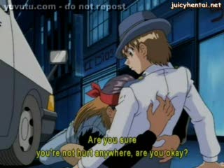  - Sexy anime babe cop gets her pussy drilled