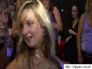 Orgie/Vierer - Group drunk girls on hardcore party