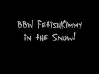 Dicke - 09 005 BBW FetishKimmy in the Snow Purple and bl...