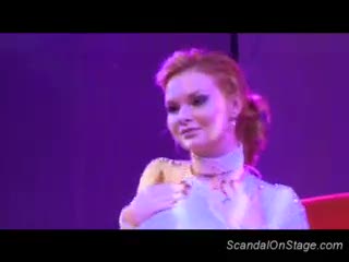 Shemale - Scandal on stage busty babe