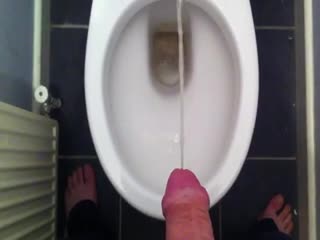  - Peeing in toilet