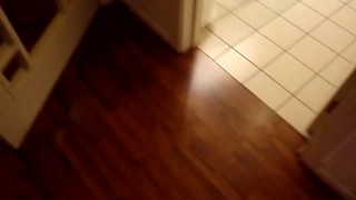 Fisting - Me pissing on living room floor
