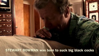Blow Job - Stewart Bowman Sucks  Huge Black Cock to Orgasm