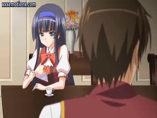 Misionario - Sweet anime girl gets drilled in the forest
