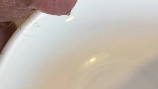Mature - Me pissing in potty for my girlfriend to drink